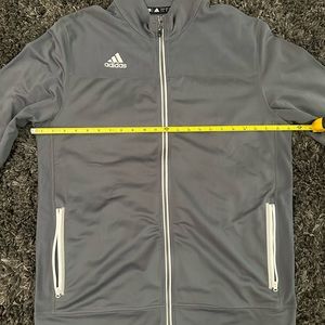 Adidas men’s gray track jacket L